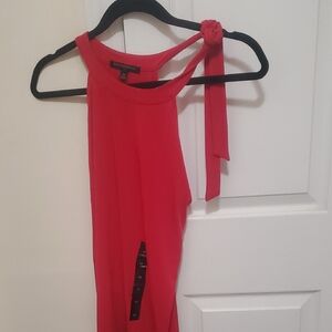 Banana Republic Red Tank Top with Shoulder Tie
